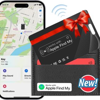 Wallet Tracker Card, Rechargeable Wallet Finder Thin GPS Item Locator Card Bluetooth Tracker